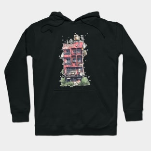 Pink Apartment Block Hoodie